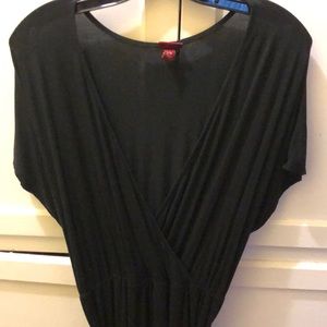 Maxi dress with wrap look